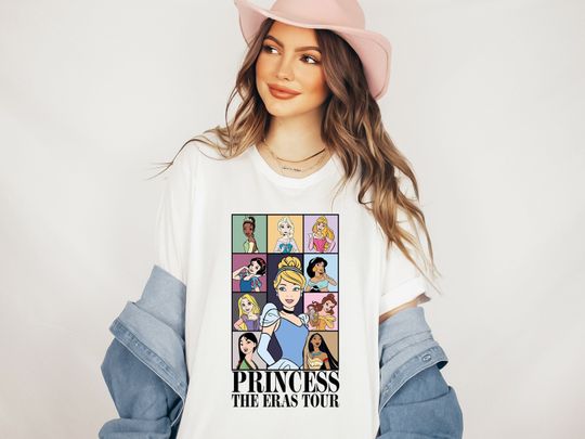 Princess Eras Tour T-Shirt, Disneyland shirt, Disneyworld shirt