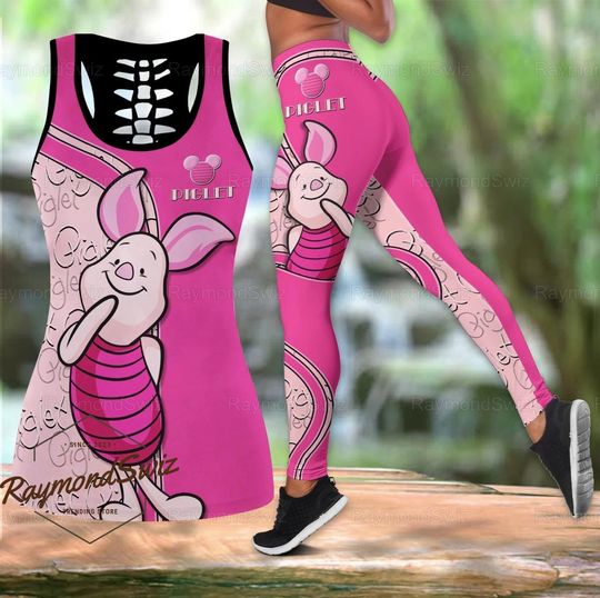 Piglet Tank Top, Disney Piglet Leggings, Winnie The Pooh Tanktop