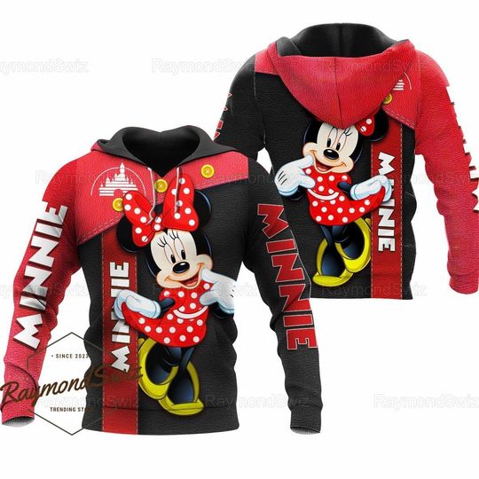 Minnie Mouse Hoodie, Disney Minnie Hoodie, Cute Minnie Hoodie