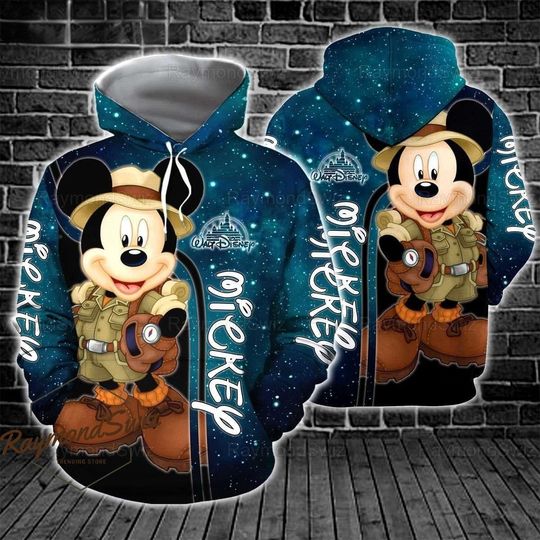 Mickey Jungle Hoodie, Disney Trip Hoodie, Mickey Mouse Hoodie