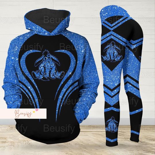 Eeyore Hoodie/Leggings, Disney Eeyore Hoodie, Eeyore Workout Leggings
