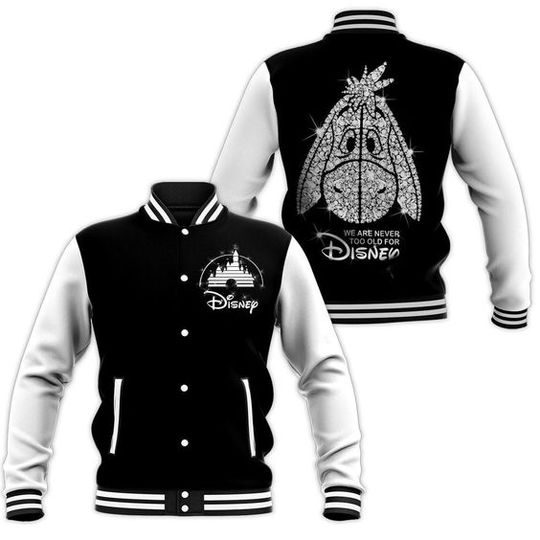 Winnie The Pooh Eeyore Disney Baseball Jacket