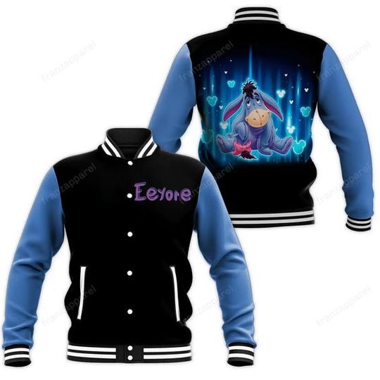 Winnie The Pooh Eeyore Disney Baseball Jacket