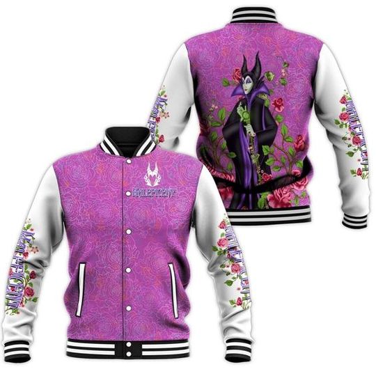 Villains Maleficent Disney Baseball Jacket
