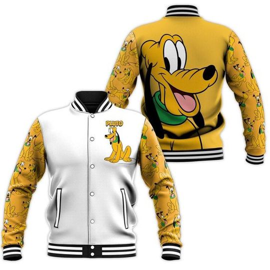 Pluto Dog Disney Baseball Jacket