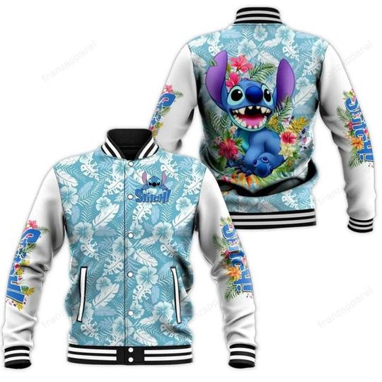 Lilo And Stitch Disney Baseball Jacket