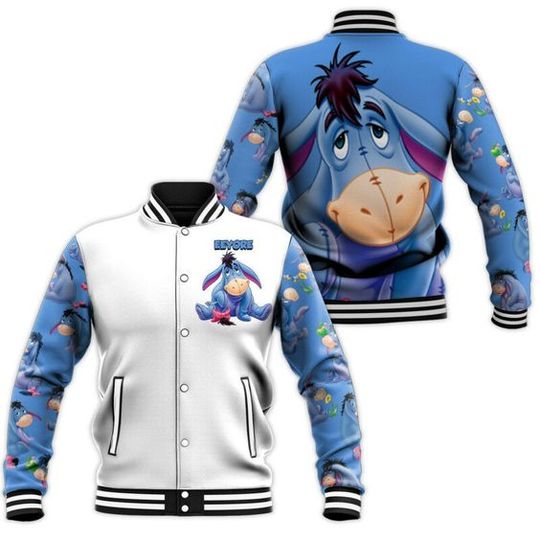 Winnie The Pooh Eeyore Disney Baseball Jacket