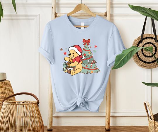 Winnie the Pooh Christmas Shirt, Merry Christmas Pooh Shirt, Disneyland Christmas Shirt, Disney Pooh Christmas Shirt