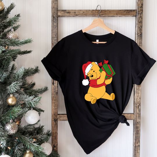 Christmas Winnie The Pooh Shirt, The Pooh Merry Christmas Shirt, Merry Christmas Pooh Shirt, Disney Pooh Shirt