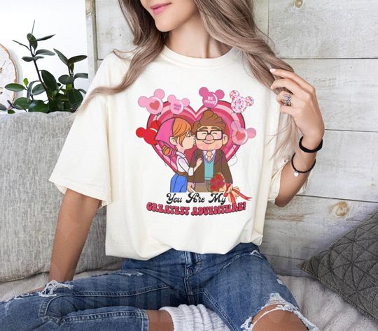 Disney Up You Are My Greatest Adventure Shirt, Carl & Ellie House Balloon Shirt
