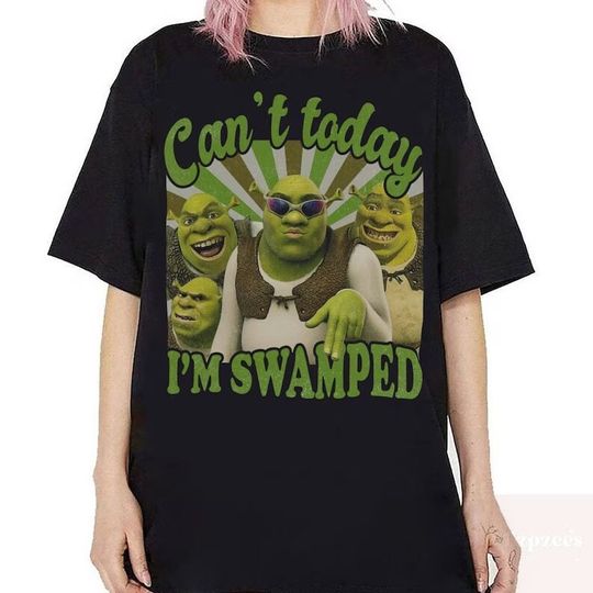 Can't Today I'm Swamped Vintage Shirt, Shrek shirt, Disney Fiona Princess Shirt