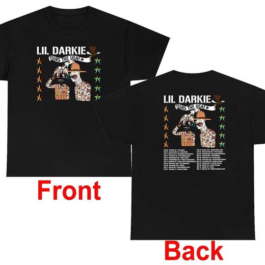 Lil Darkie 2023 Music World Tour Shirt Gift For Fans Rap Tour
