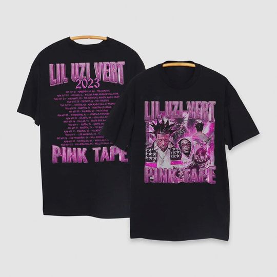 Lil Uzi Vert Pink Tape Tour 2023 T Shirt Vintage Classic