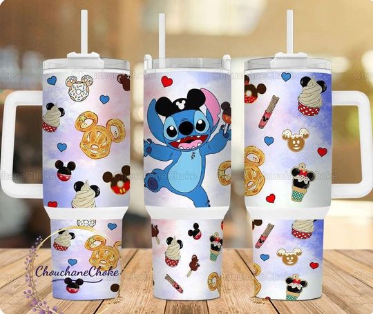 Stitch 40oz Tumbler, Stitch Tumbler, Disney Stitch Tumbler