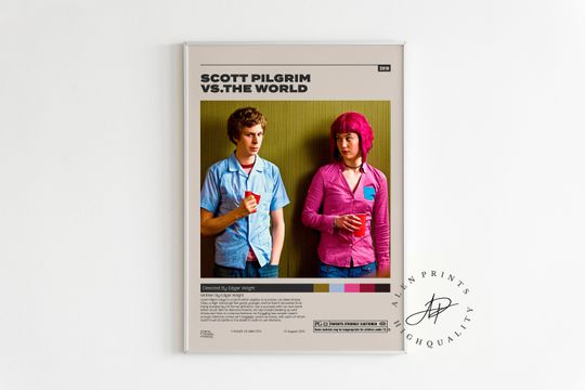 Scott Pilgrim vs. the World, Edgar Wright, Minimalist Movie Poster