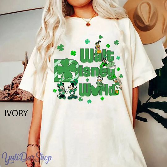 Discover Mickey and Friends St Patrick's Day Disney Shirt, St Patrick's Day Shirt, Lucky Shirt