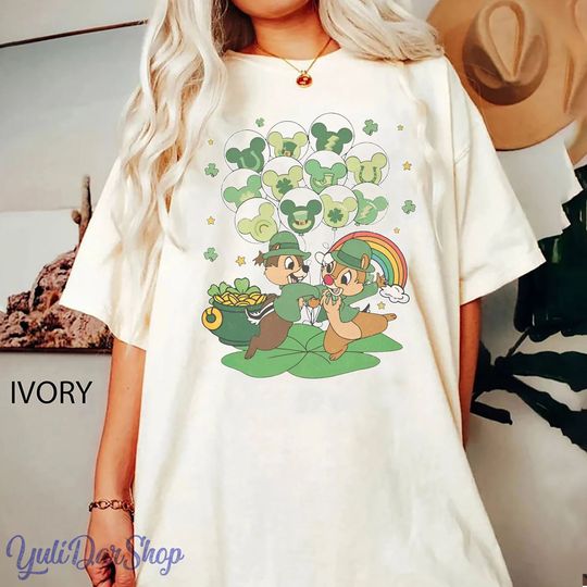 Chip and Dale St Patrick's Day Disney Shirt, St Patrick's Day Shirt, Lucky Shirt