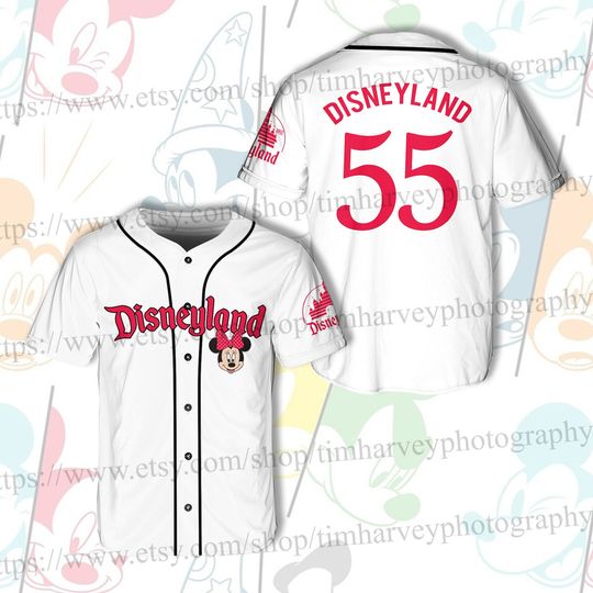 Custom Disneyland Baseball Jersey Ddisney Vacation Matching Jersey
