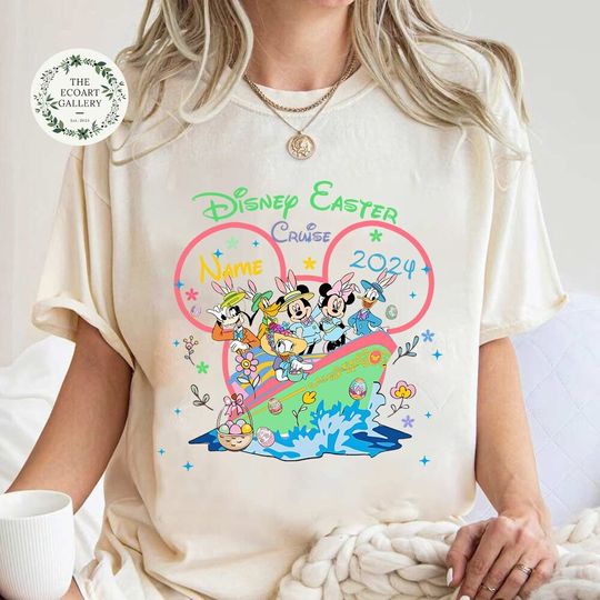 Personalized Mickey & Friends Disney Easter Cruise 2024 shirts