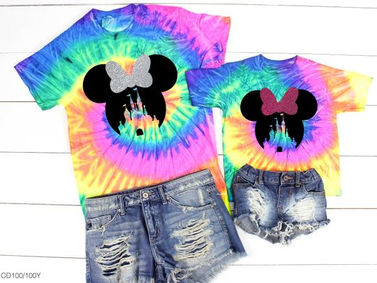 Character Tie Dye Shirts, 2023 Disney Trip T Shirt