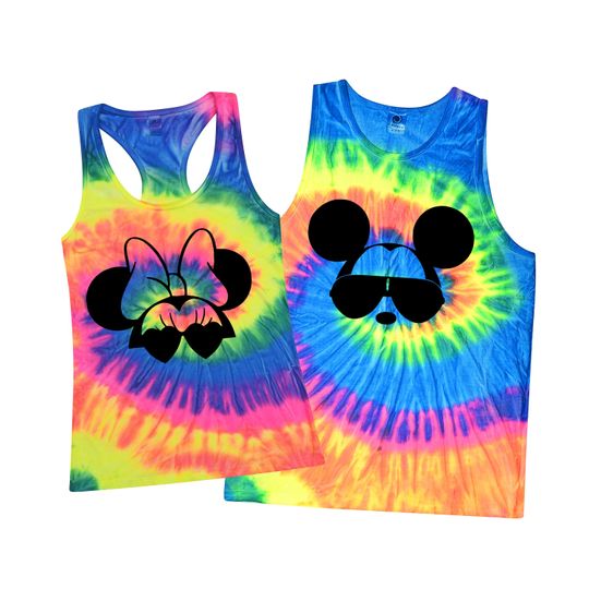 Disney Tie Dye Tank Top, Ladies Racerback, Mens Tank, 2024 Trip Tank