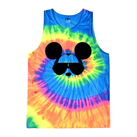 Tie Dye Disney Tank Top, Bright Tie Dye, 2024 Disney Group Trip Tank