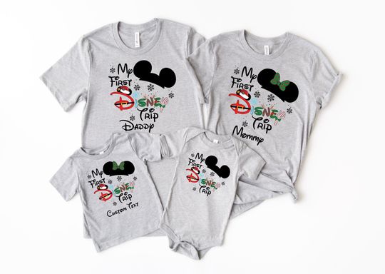 My First Disney Trip Shirt, 2024 Disney Christmas Tshirt