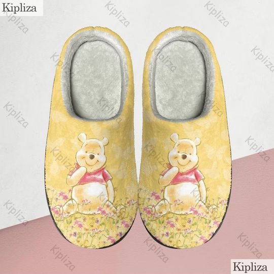 Winnie The Pooh Cozy Winter Slippers, Disney Winnie The Pooh Winter Shoes