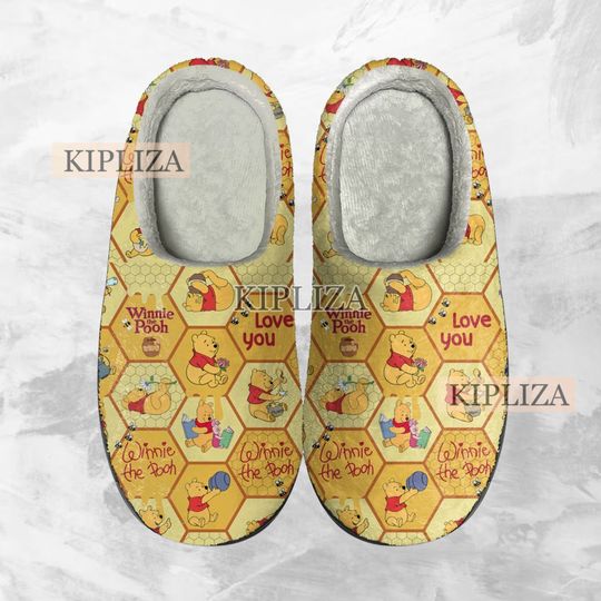 Winnie The Pooh Cozy Winter Slippers, Disney Winnie The Pooh Winter Shoes