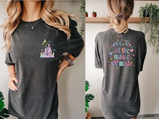 Discover Long Live All The Magic We Made Shirt, Disney 1971 Shirt, Disney Castle Shirt