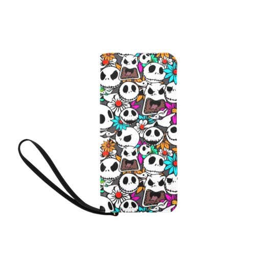 Jack Skellington Wallet | Jack Skellington Wrist Wallet | Nightmare Before Christmas Wallet | Disney Wallet | Disney Wrist Wallet |