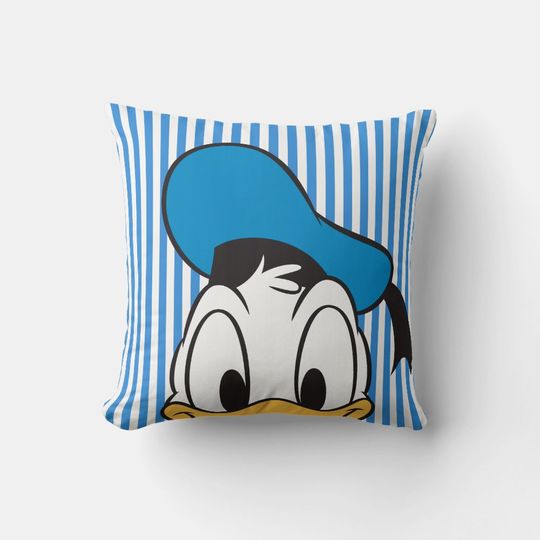 Donald Duck Disney Throw Pillow, Disney Fan Gift, Disney Decor