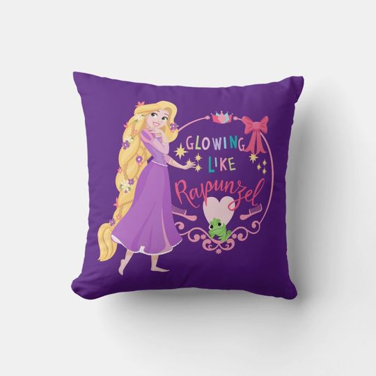 Rapunzel Princess Disney Throw Pillow, Disney Fan Gift, Disney Decor