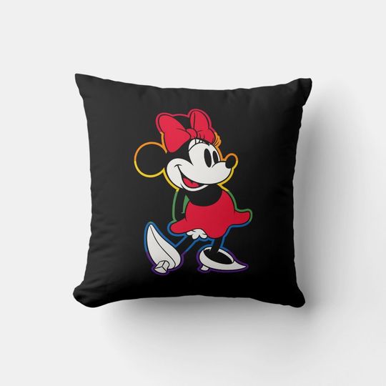 Minnie Mouse Disney Throw Pillow, Disney Fan Gift, Disney Decor
