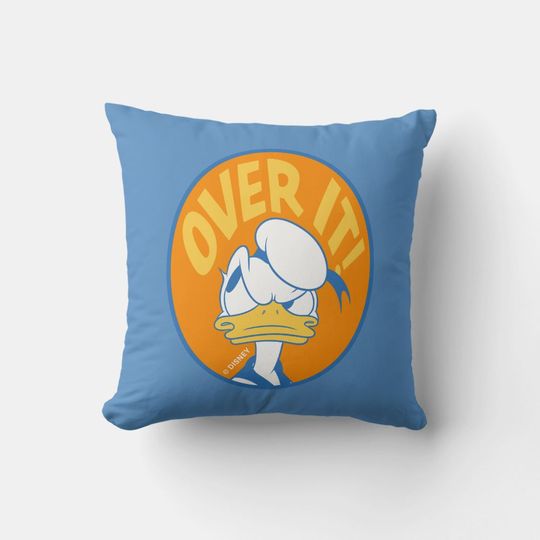 Donald Duck Disney Throw Pillow, Disney Fan Gift, Disney Decor