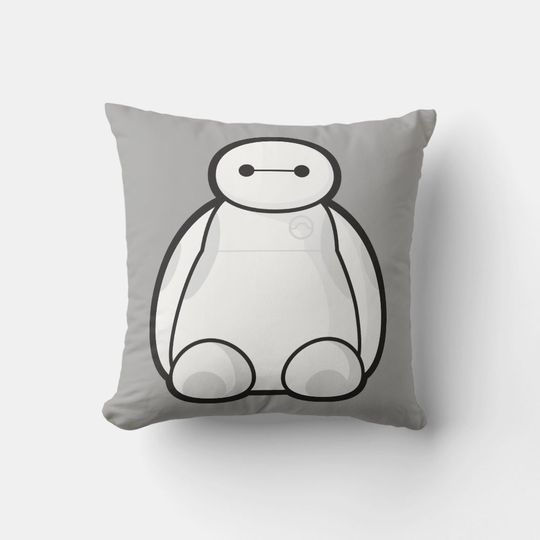 Baymax Disney Throw Pillow, Disney Fan Gift, Disney Decor