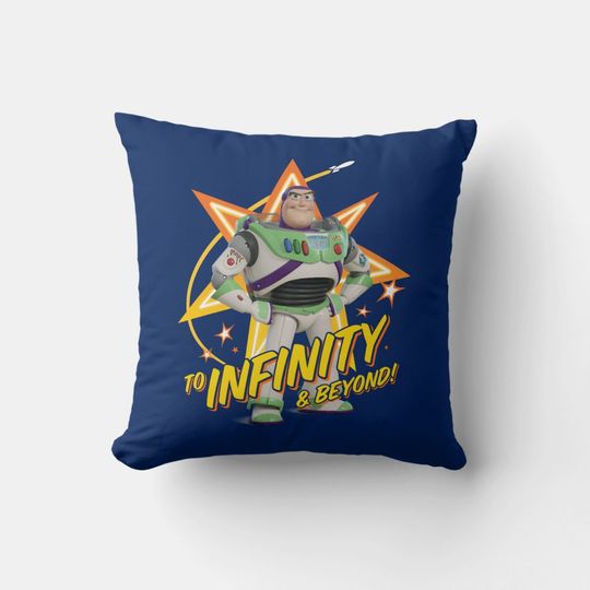 Toy Story  Buzz "To Infinity And Beyond" Disney Throw Pillow, Disney Fan Gift, Disney Decor