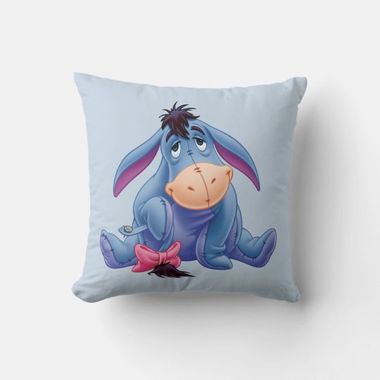 Winnie the Pooh Eeyore Disney Throw Pillow, Disney Fan Gift, Disney Decor