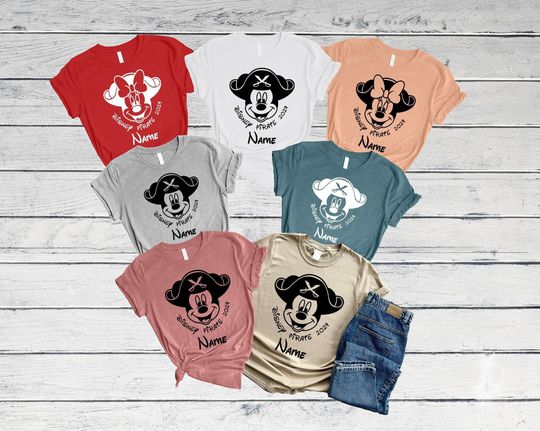 Custom Disney Pirate 2024 Shirt, Disney Cruise Squad Shirt