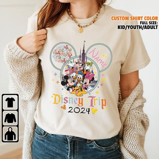 Discover Custom Retro Mickey And Friends Disney Trip 2024, Mickey And Friends Shirt