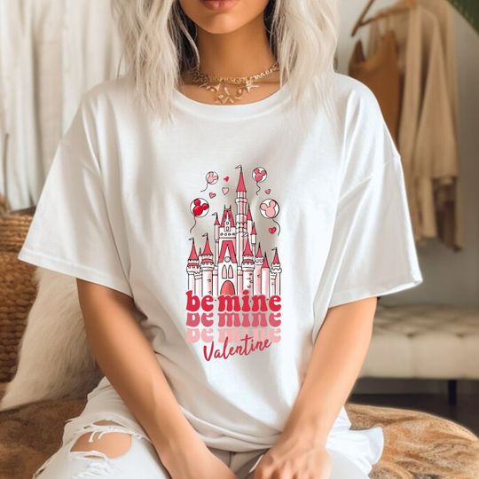  Be Mine Valentines T-Shirt, Valentines Day T-Shirt, Magical Kingdom Valentine shirt, Disney Castle Shirt, Castle Shirt