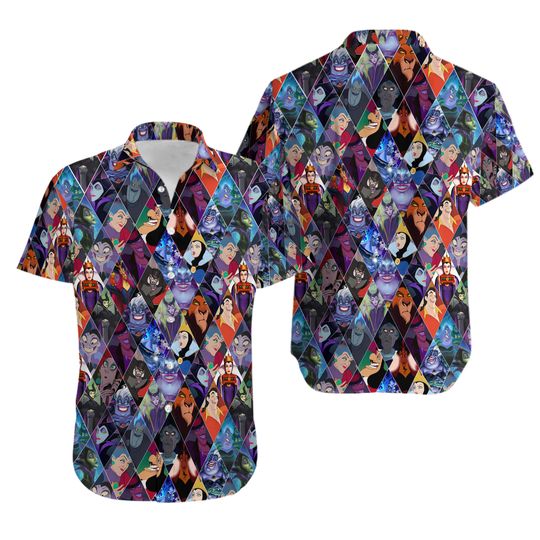 Disney Villains Characters Disney Hawaiian Shirt