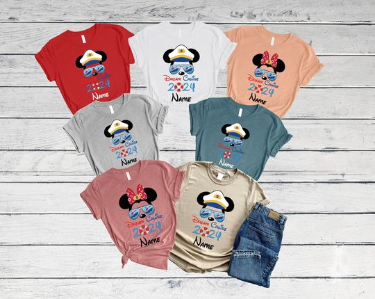 Dream Cruise 2024 Shirt Disneyland Shirts,  Disney Family Cruise Vacation Shirts, Cruise Trip Tees