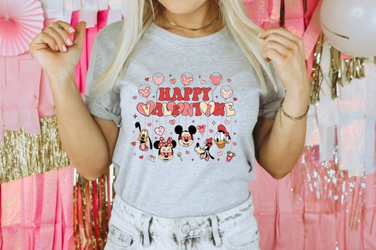 Valentine's Day Disney Shirt for Her, Disney T-Shirt