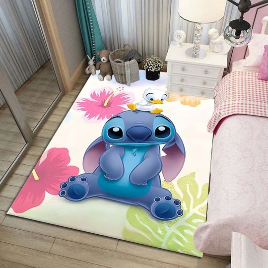 Disney's Lilo And Stitch Rug, Stitch Scream Newyear Rug