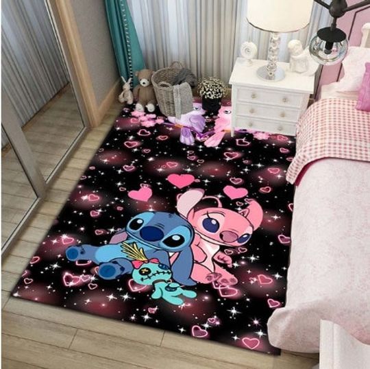 Disney's Lilo And Stitch Rug, Stitch Scream Newyear Rug
