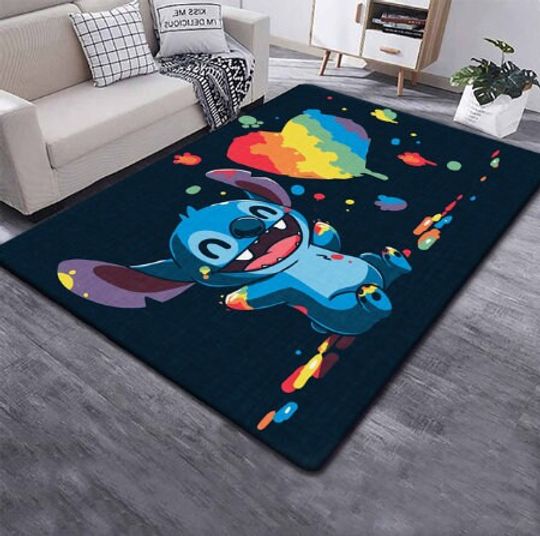 Disney's Lilo And Stitch Rug, Stitch Scream Newyear Rug