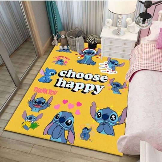 Disney's Lilo And Stitch Rug, Stitch Scream Newyear Rug