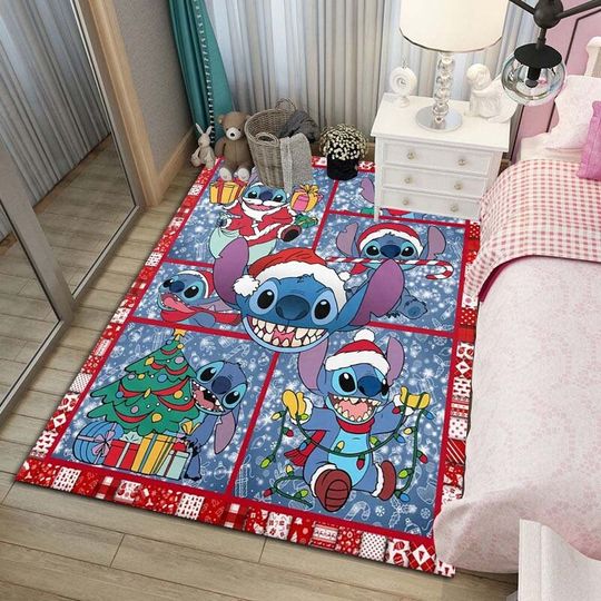 Disney's Lilo And Stitch Rug, Stitch Scream Newyear Rug