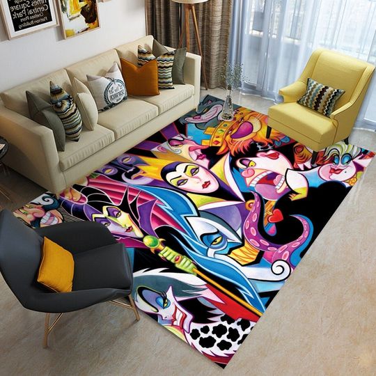 Villains Disney Rug, Disney Fan Decor